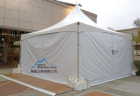 6M Glass Tent & 3M Walkway Tent for Brand Activation Venue